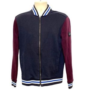 Calvin Klein Vintage Retro Letter Jacket Sweatshirt S